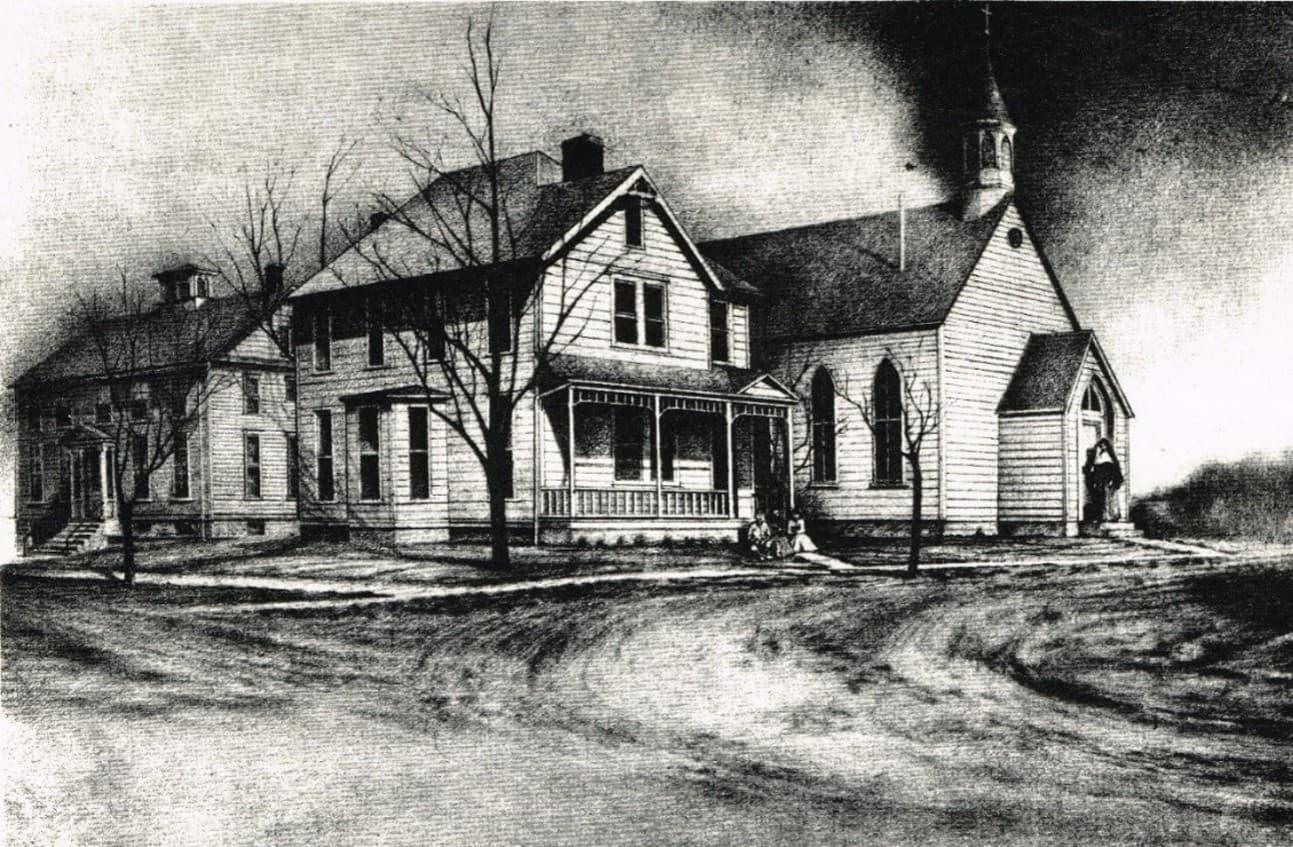 St. Joseph's Catholic Church in earlier years